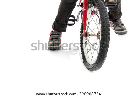 Similar – Image, Stock Photo Childhood canvas I Bicycle