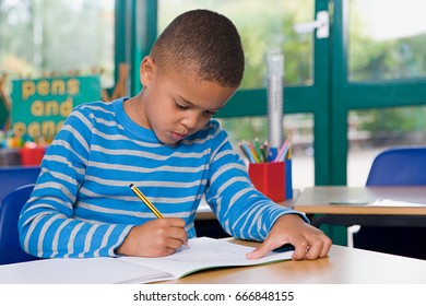 Boy Writing