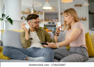 Middle Eastern Young Couple Sitting On Stock Photo 1787156570 ...