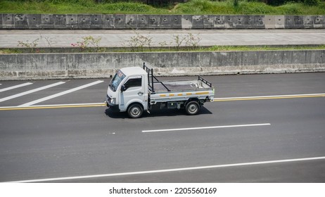 Boyolali Indonesia March 17 2022 Tata Super Ace Pickup Truck On Trans Jawa Highway