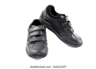 Boys Children's New Black School Shoes