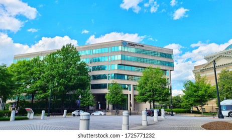 Boys And Girls Club Of America Buildings And Beautiful Sky In Midtown, Atlanta, Georgia / The United State - April 26, 2020