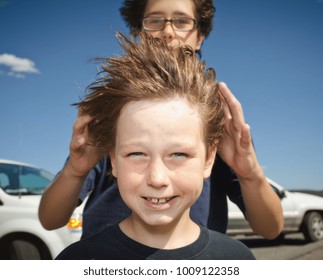 Boys Hair Blowing In The Wind