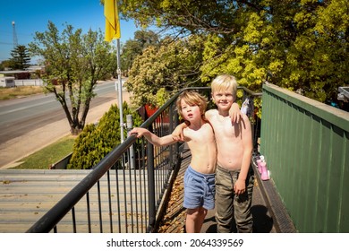 Boys Hugging Shirts Off While Playing Stock Photo 2064339569 | Shutterstock