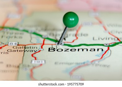 bozeman city pin on the map