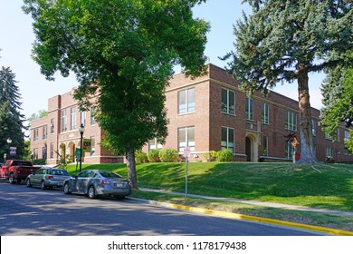 BOZEMAN, MT -7 SEP 2018- View Of Downtown Bozeman, Montana, Home To The Campus Of Montana State University (MSU).