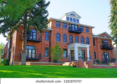 BOZEMAN, MT -7 SEP 2018- View Of Downtown Bozeman, Montana, Home To The Campus Of Montana State University (MSU).