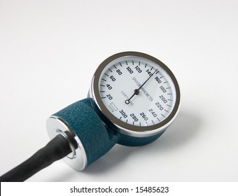 BP Monitor Depicting High Blood Pressure