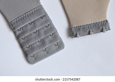 Bra clasp, gray bra, metallic clasps for textile