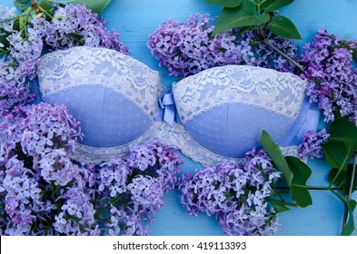 bra with flowers