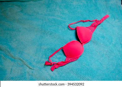 bra. Stylish bra on background. Stylish bra on a background. - Shutterstock ID 394532092