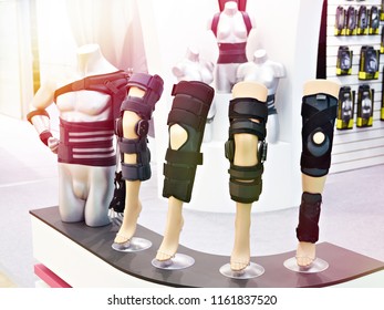 Brace on the knee joint with a sleeve made of neoprene in store