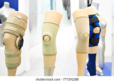 Brace On The Knee Joint With A Sleeve Made Of Neoprene In Store