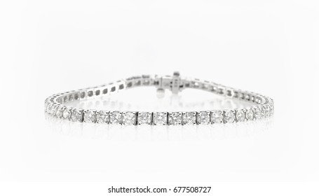 Bracelet with diamonds - Shutterstock ID 677508727