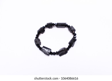 Bracelet Made From Natural Black Tourmaline Sherl