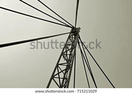 Similar – Image, Stock Photo on the air Energy industry