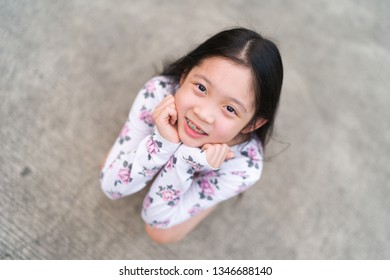 Braces On Teeth Of Young Asian Child.