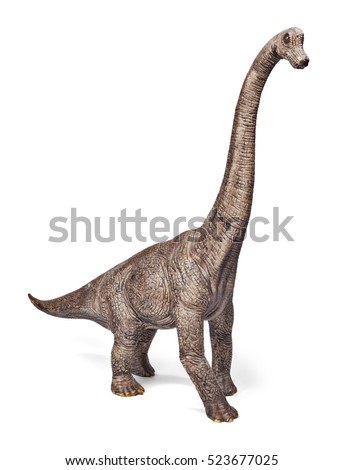 Brachiosaurus dinosaurs toy isolated on white background with clipping path.
Dinosaur from the Jurassic Morrison Formation of North America.