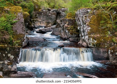 The Bracklinn Falls Are A Series Of Waterfalls North-east Of Callander, Scotland, UK On The Course Of The Keltie Water, Where The River Crosses The Highland Boundary Fault. 