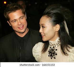 Brad Pitt, Rinko Kikuchi, In A Chanel Dress, At BABEL Gala Premiere-Toronto International Film Festival, Roy Thomson Hall, Toronto September 09, 2006