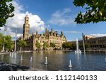 Bradford town hall at the city park square.