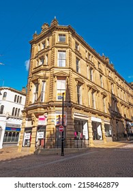 Bradford, UK - May 10, 2022: Comercial Building, Bradford City Centre, West Yorkshire