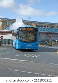 Bradford, UK - May 24, 2022: Bradford Interchange Bus Station Bradford City Centre, West Yorkshire