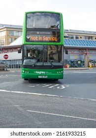 Bradford, UK - May 24, 2022: Bradford Interchange Bus Station Bradford City Centre, West Yorkshire