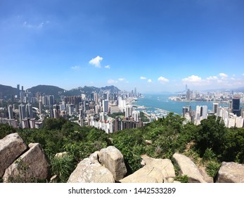 Braemar Hill , Hong Kong ,  Blue Sky , On The Rock