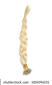 Braid Style Micro Beads Nano Ring Straight Blonde Human Hair Extensions