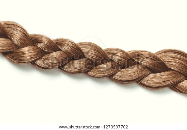 Braided Pigtail Lock Natural Hair On Stock Photo Edit Now 1273537702