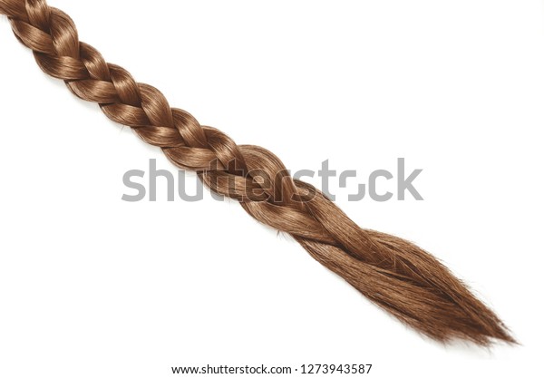 Braided Pigtail Lock Natural Hair On Stock Photo Edit Now 1273943587