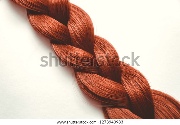Braided Pigtail Lock Natural Hair On Stock Photo Edit Now 1273943983