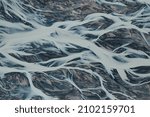 A braided river in New Zealand