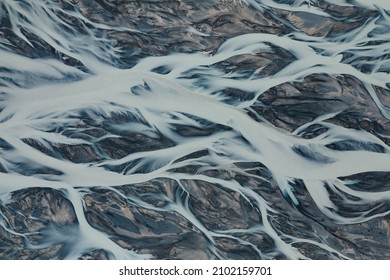 A Braided River In New Zealand