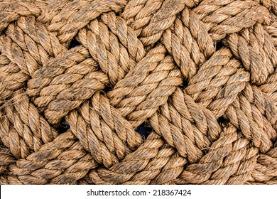 A Braided Used Rope Texture