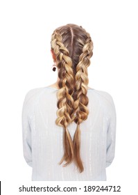 Braiding. French Openwork Braid.