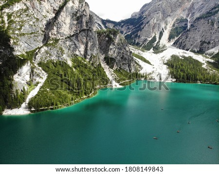 Braies Wild Lake Alps