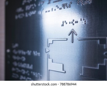 Braille Map Information Reading Blind Communication On Public Signage