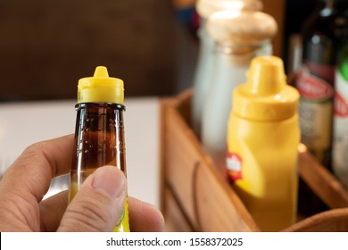 Braille Texture Symbol On Seasoning Bottle Accessibility For Disabled Easy Used