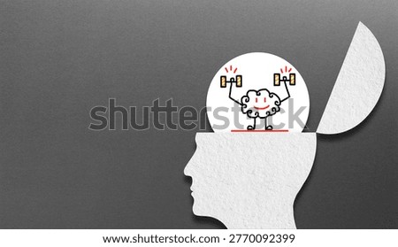 Brain exercise concept. Mental Strength and Brain Health Empowering Your Mind.	