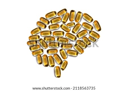 Brain made of Omega3 pills