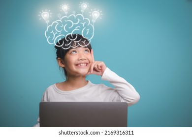 Brain Nervous System concept. Science is something that children should study and learn. Thinking process and Psychology of Kids. - Shutterstock ID 2169316311