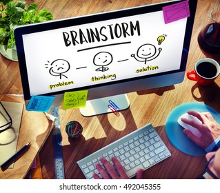 Brainstorm Creative Thinking People Concept