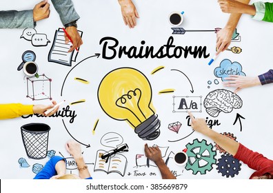 Brainstorming Analysis Planning Sharing Meeting Concept - Shutterstock ID 385669879