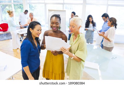 Brainstorming In Community Center