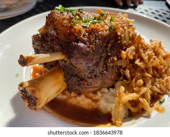 Braised Pork Shank On Mashed Potatoes