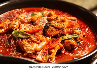Braised Spicy Chicken, Chicken Stew,dak doritang - Shutterstock ID 2306047399