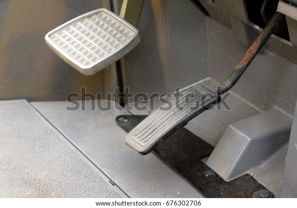 Brake and accelerator\
pedal for cars