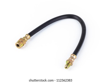 Brake Hose For A Car On A White Background